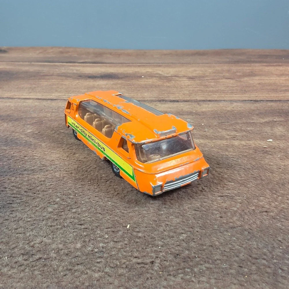 Corgi Inter-City Mini-Bus Kids OS Orange Good Vintage Diecast Toy Great Britain